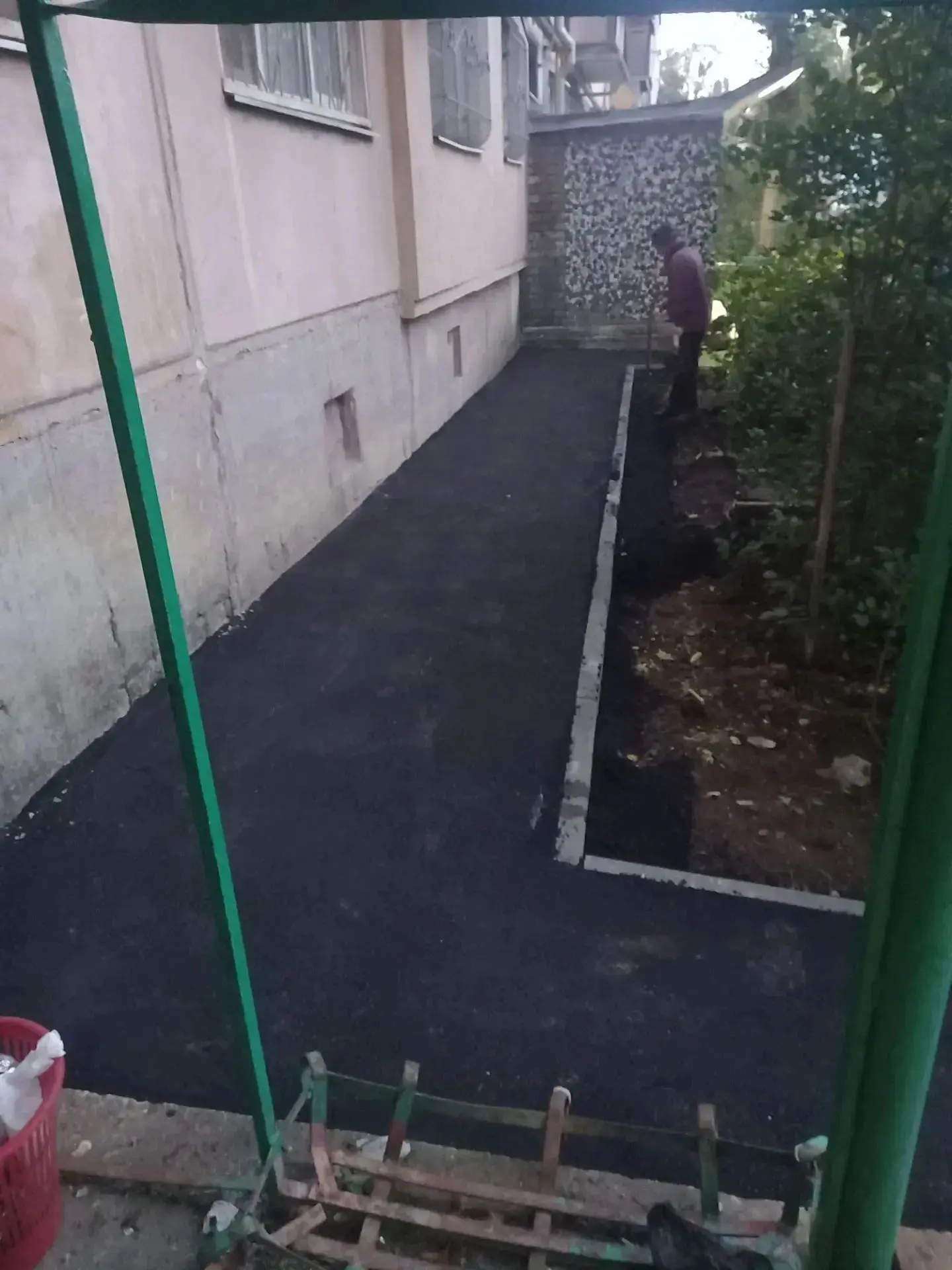 МКД ул. Советской Армии, 130 благоустройство  отмосток