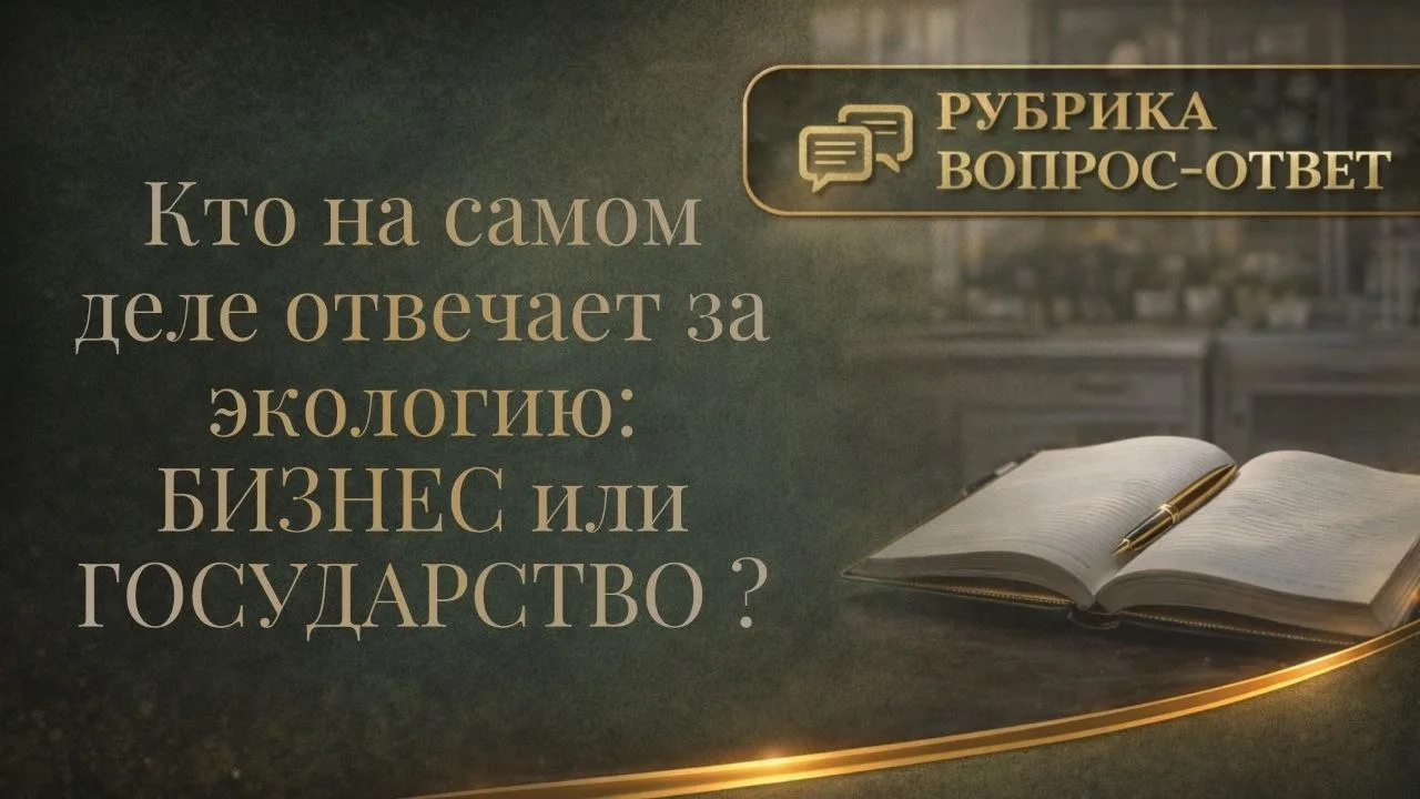 ❓ Кто на самом деле отвечает за экологию: бизнес или государство?