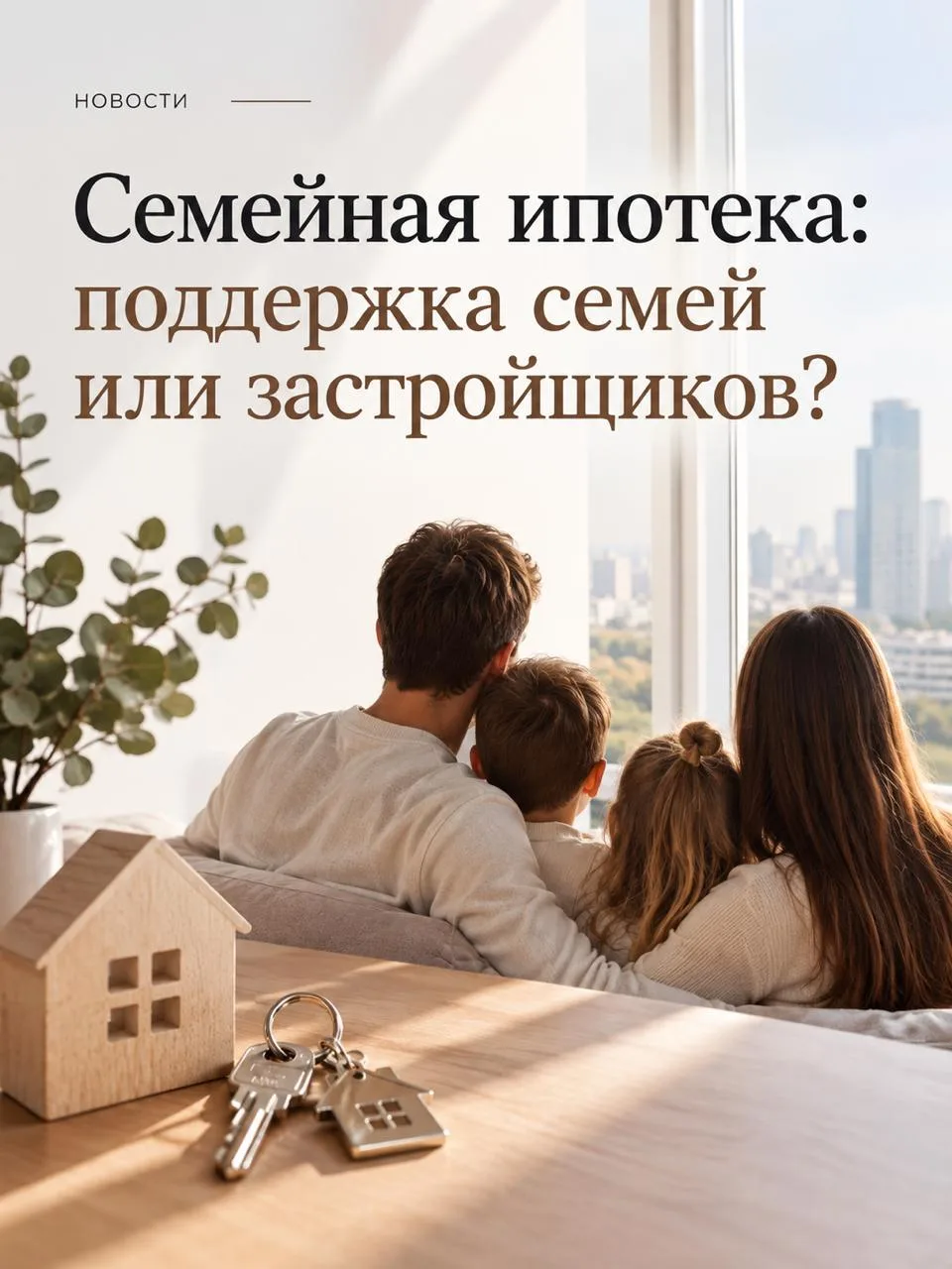 👨‍👩‍👧 Семейная ипотека: поддержка семей или застройщиков?