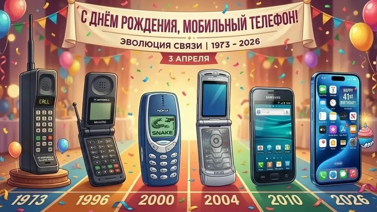 🎂 МОБИЛЬНОМУ ТЕЛЕФОНУ — 53!