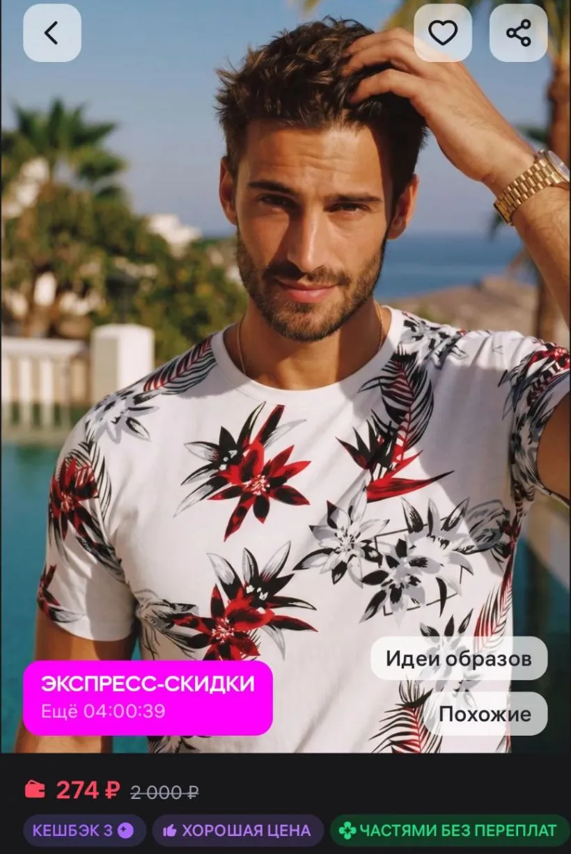 Футболка с принтом базовая хлопок 1st Multibrand