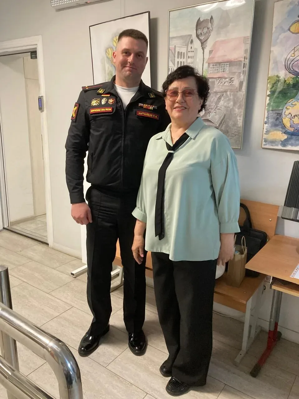 Сегодня в нашем колледже прошла встреча с участником СВО Русланом Магомедовым.