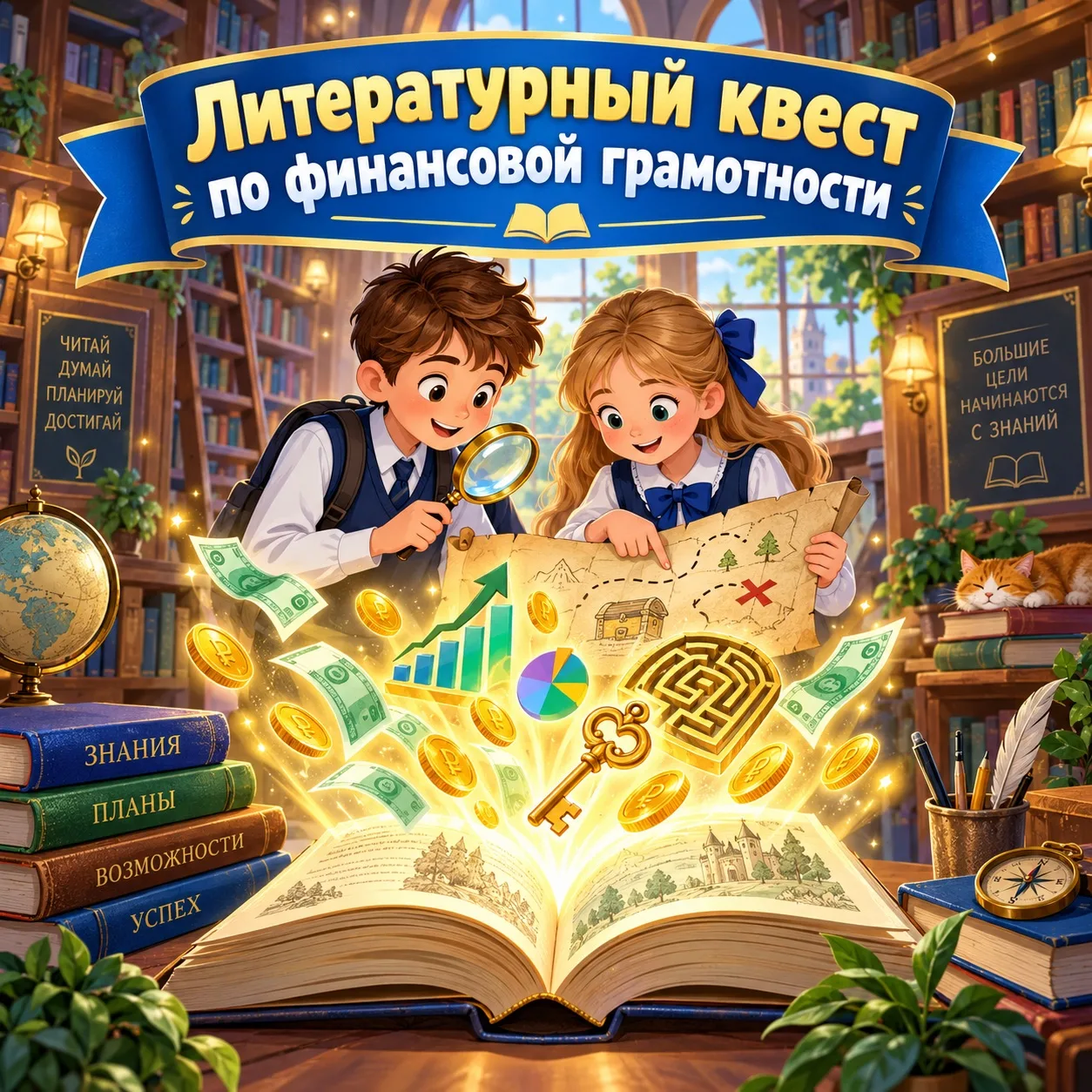 📚💰 В нашей школе прошёл Литературный квест по финансовой грамотности!
