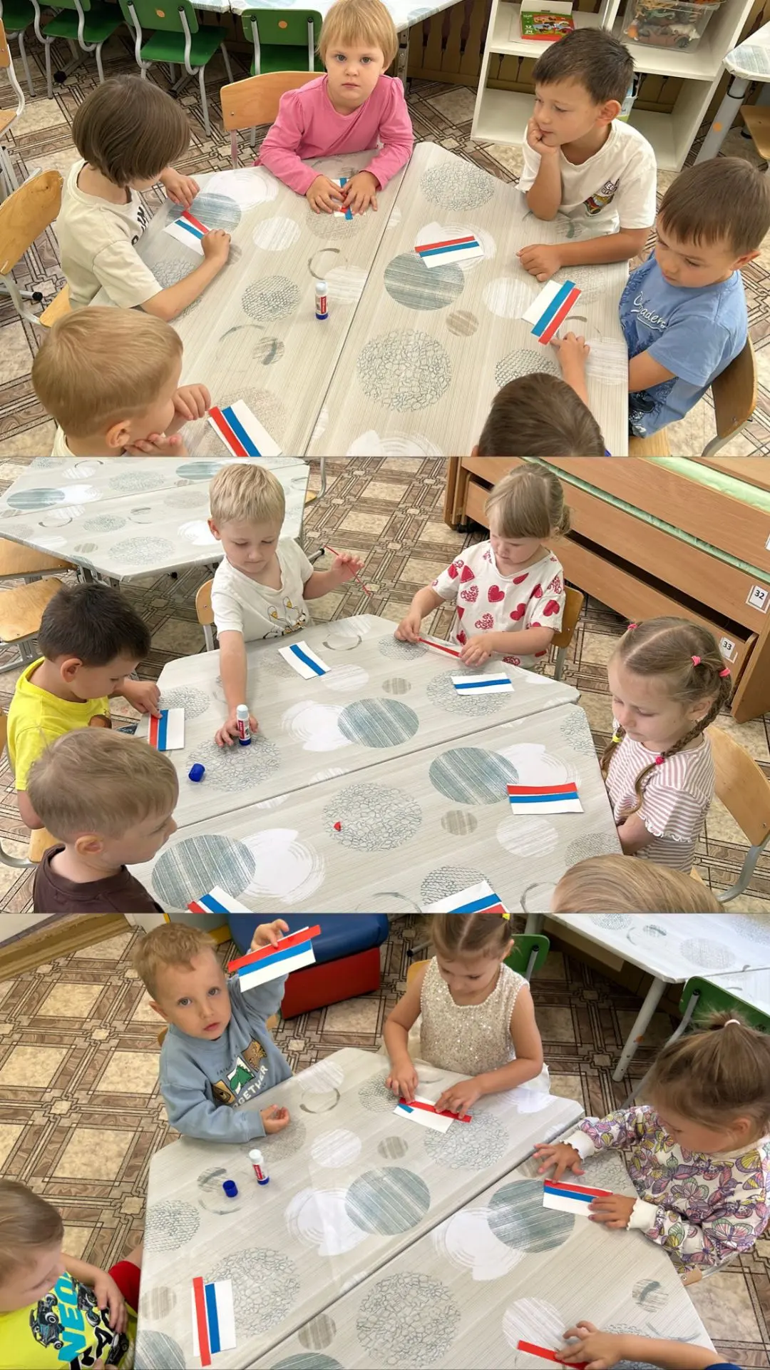 С любовью к России! ❤️🇷🇺Накануне Дня Государственного флага РФ в нашем ДОУ прошла нас...