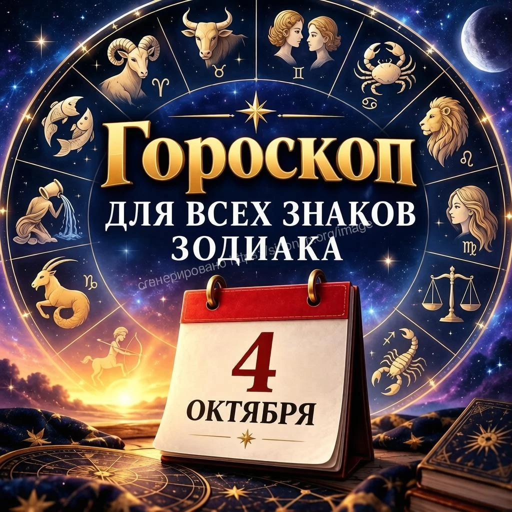 Гороскоп на 4 октября 2026 года для всех знаков зодиака