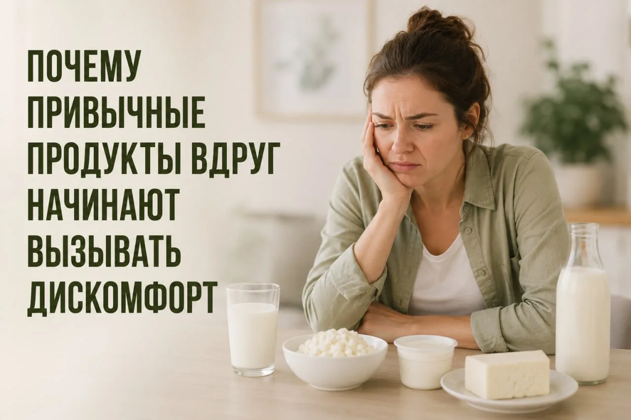 Почему привычные продукты вдруг начинают вызывать дискомфорт  «Раньше спокойно ела молочные продукты