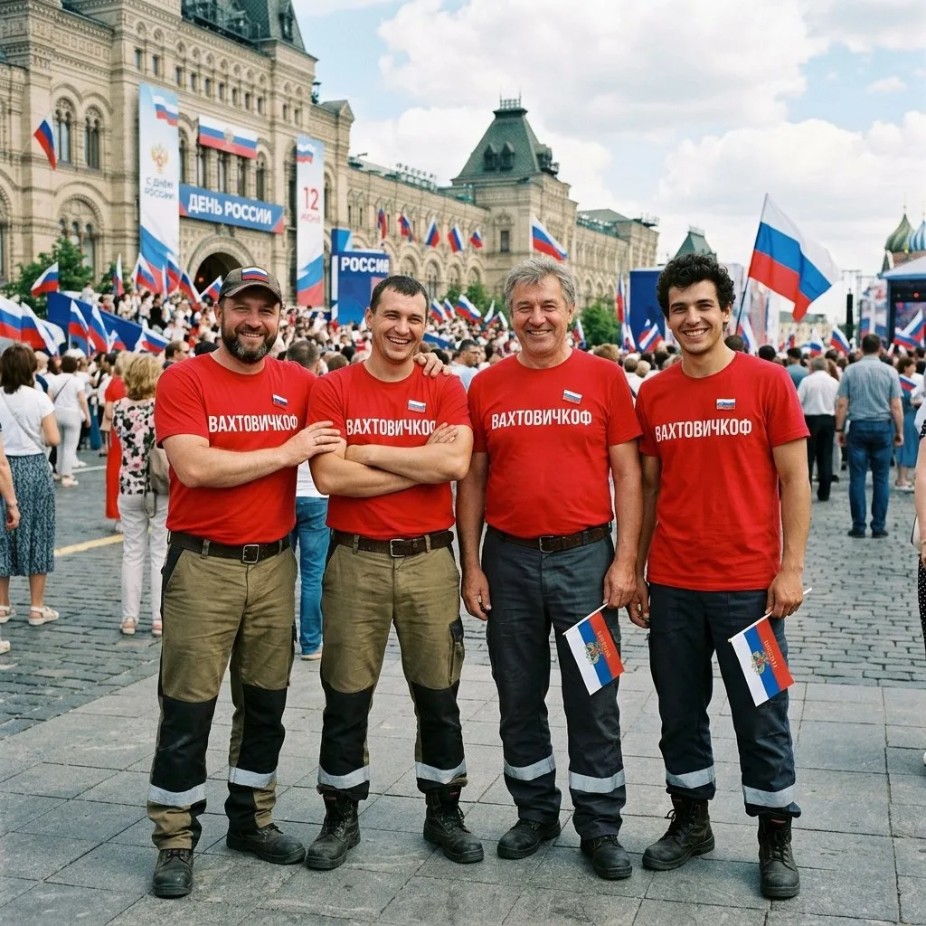 С Днём России! 🇷🇺  

Команда компании «Вахтовичкоф» поздравляет всех вахтовиков и тех, кто только 