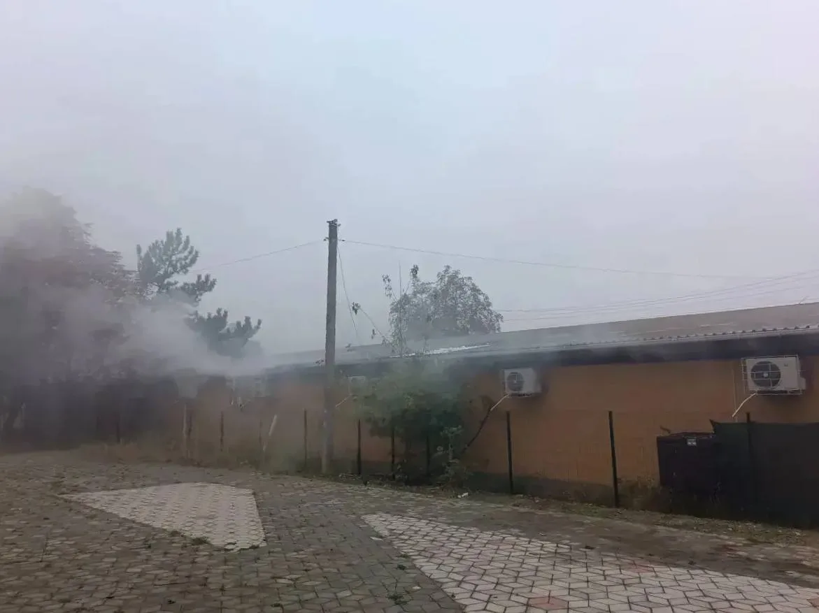 ⚡️В Новой Каховке произошел пожар в здании с торговыми и бытовыми помещениями — Владими...