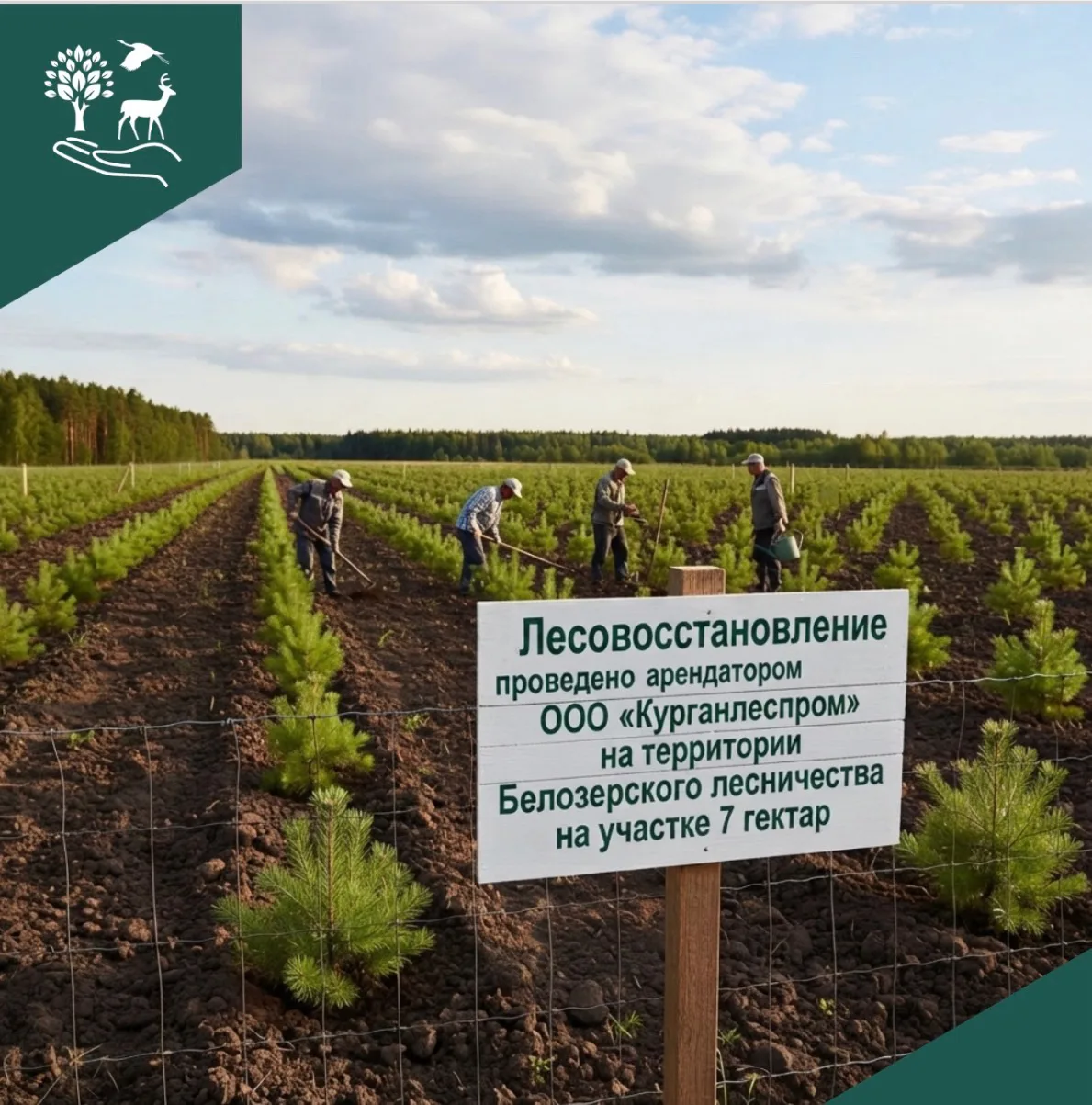 🌲 В Курганской области продолжается лесокультурный сезон. 

✈️ Современные технологии, в частности,