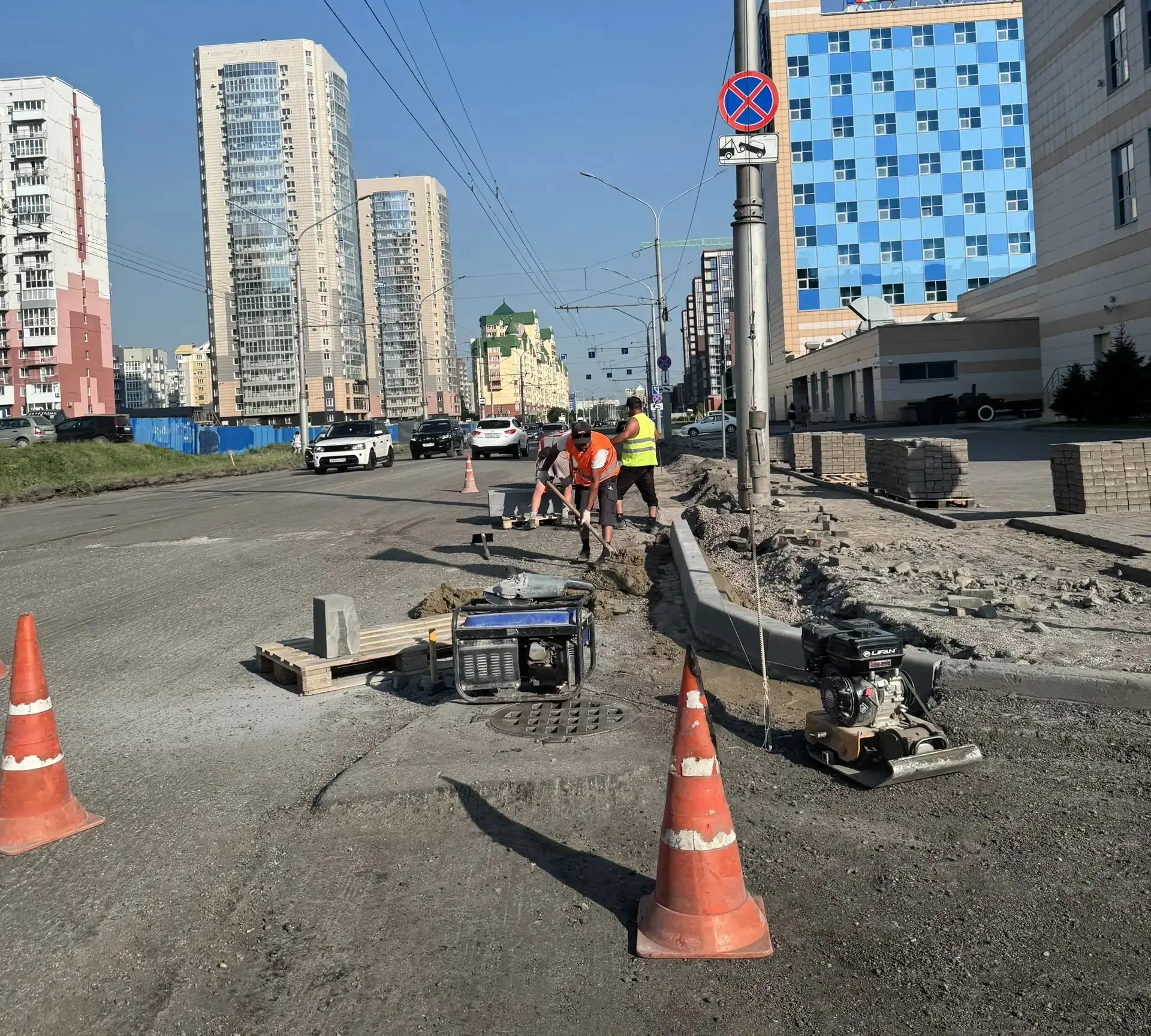 🛣Продолжаем дорожные работы по нацпроекту «Инфраструктура для жизни». В этом году в городе будет от