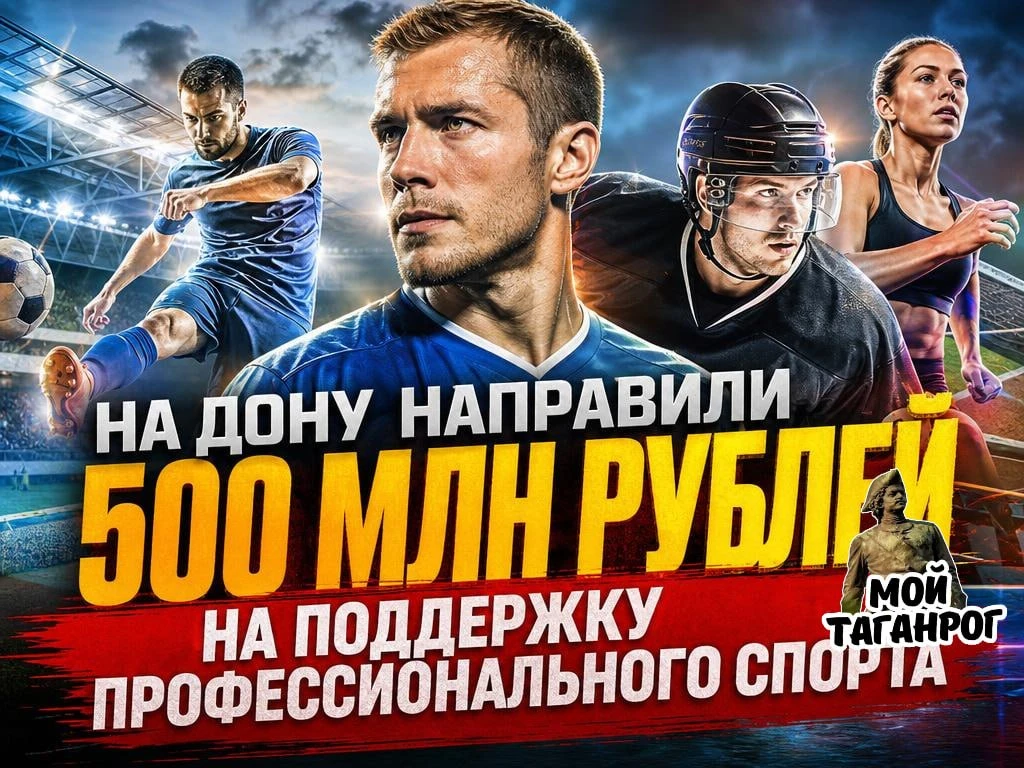 ‍ На Дону направили 500 млн рублей на поддержку профессионального спорта  В Ростовской области 500 м