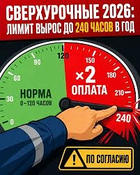 Лимит переработок для водителей увеличат в 2 раза
