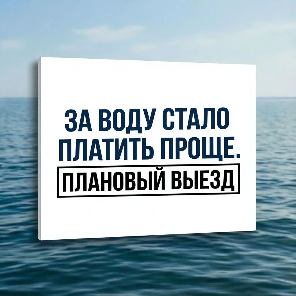 ОПЛАТИТЬ ВОДУ СТАЛО ЕЩЁ ПРОЩЕ: ВЫЕЗДНОЙ ПРИЁМ ПЛАТЕЖЕЙ!