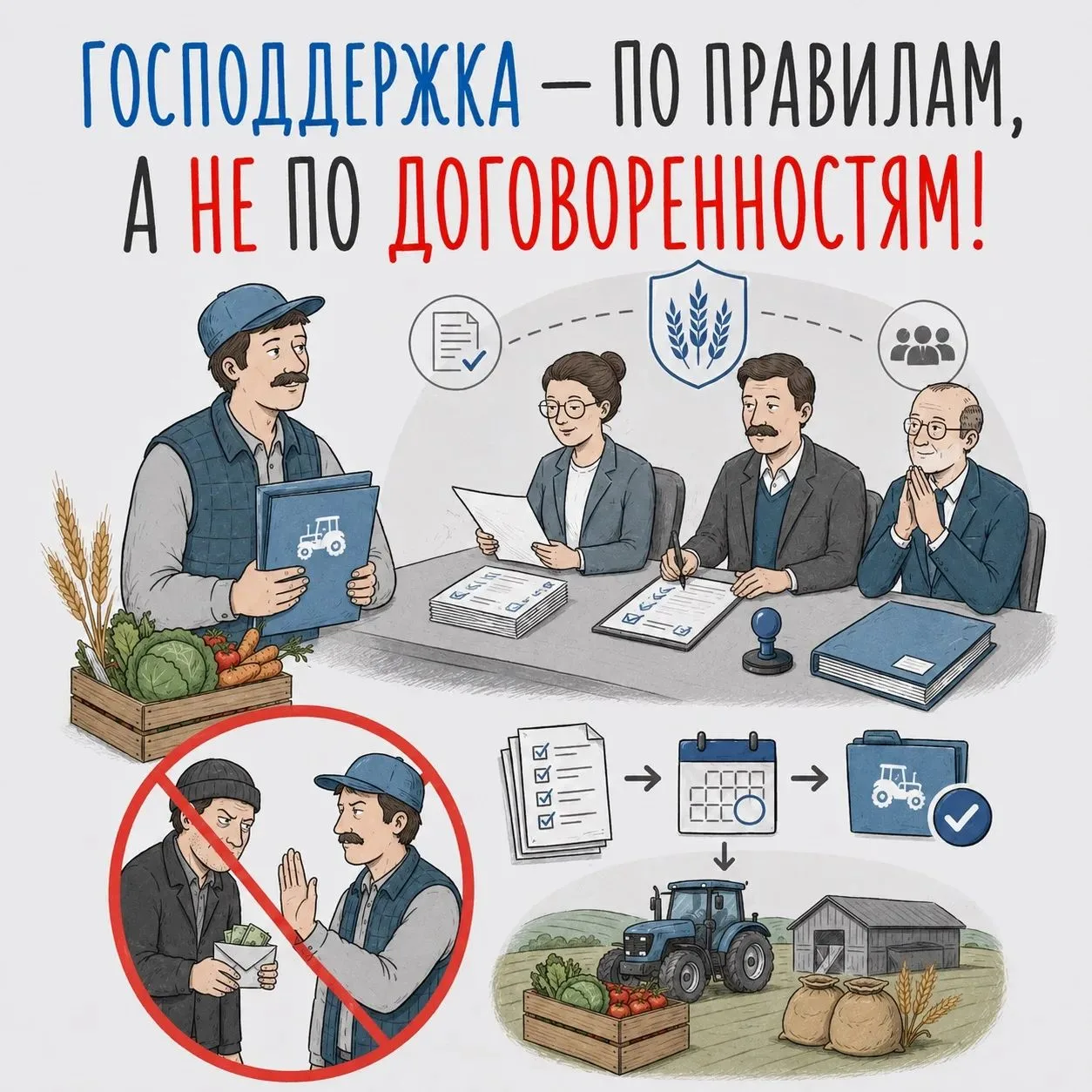 ❗️Господдержка предоставляется по установленным правилам, а не по личным договоренностям