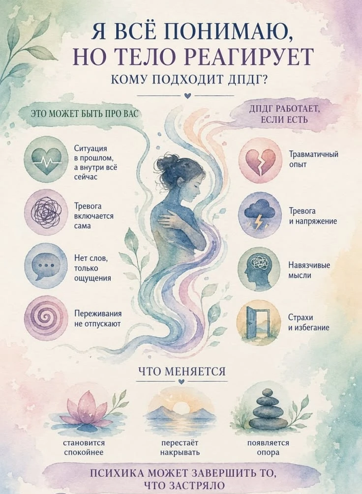 Что такое ДПДГ (EMDR) терапия простыми словами?👀
