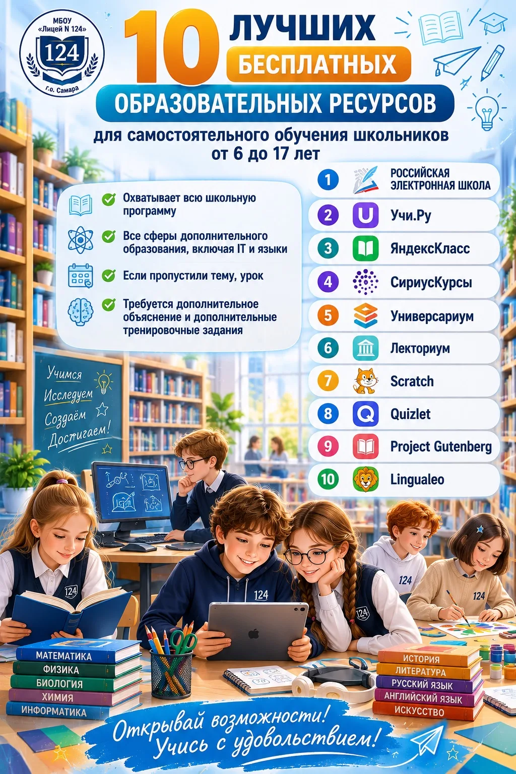 👨🏼‍🎓 10 лучших бесплатных образовательных ресурсов для самостоятельного обучения шко...