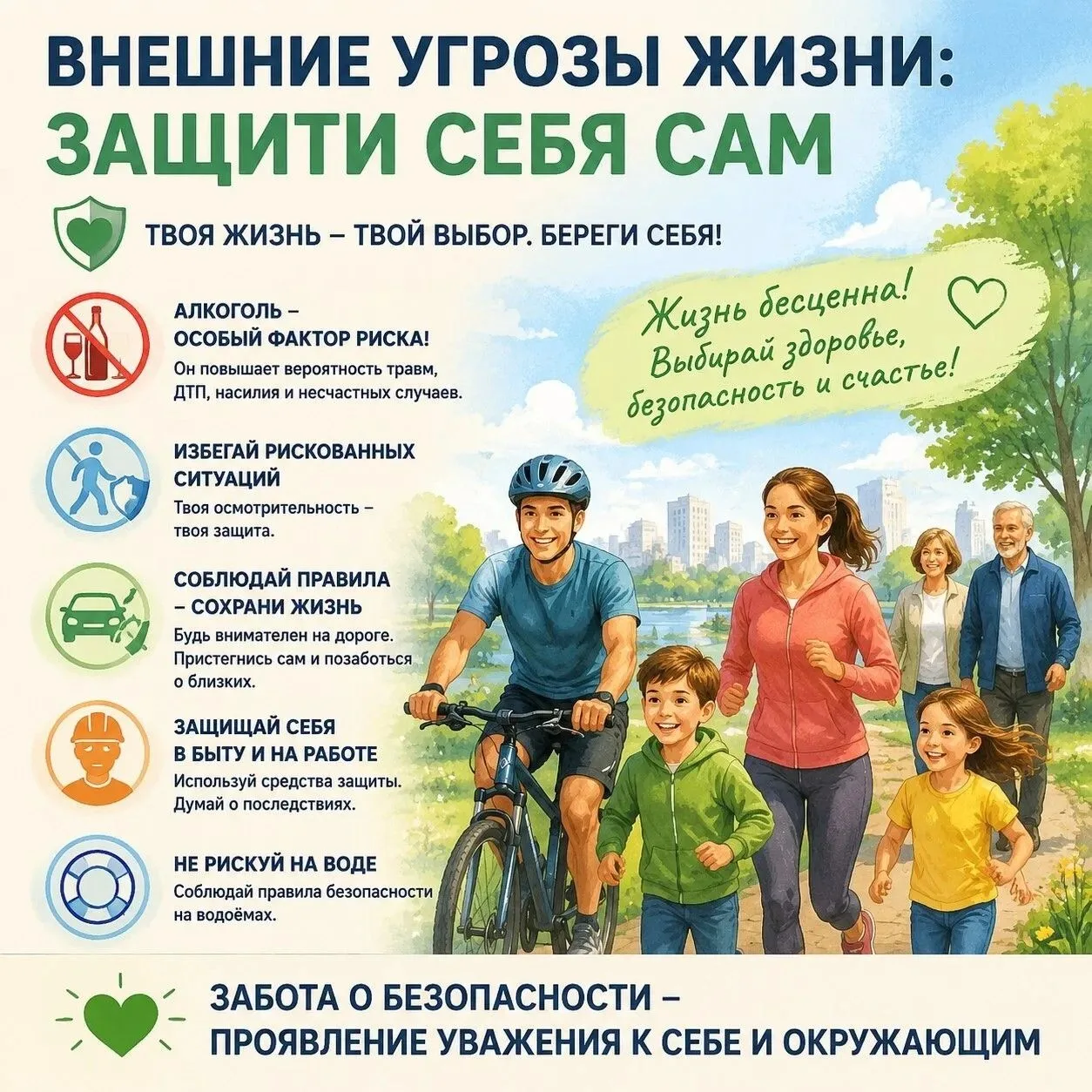 Твоя жизнь - твой выбор. Береги себя!