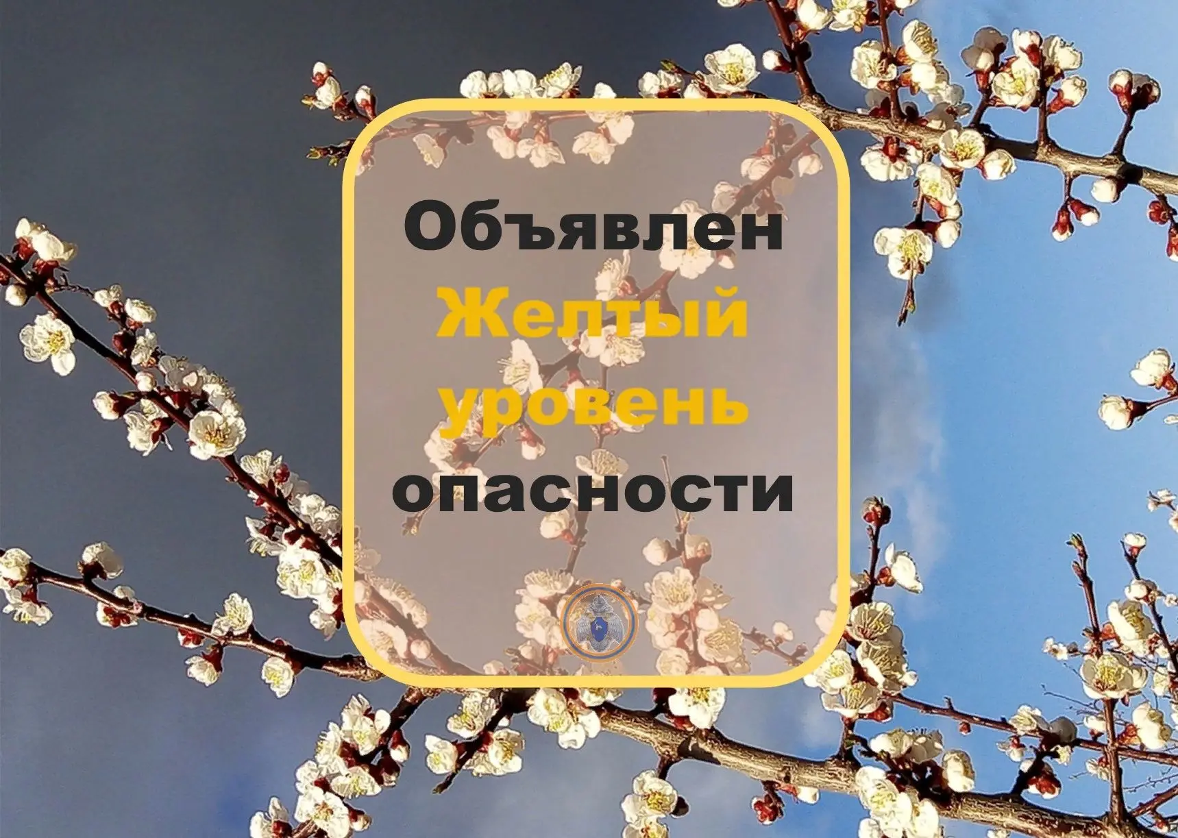 ❗️Внимание❗️Гроза❗️  От ФГБУ «Приволжское УГМС» получена консультация: Объявлен желтый уровень опасн