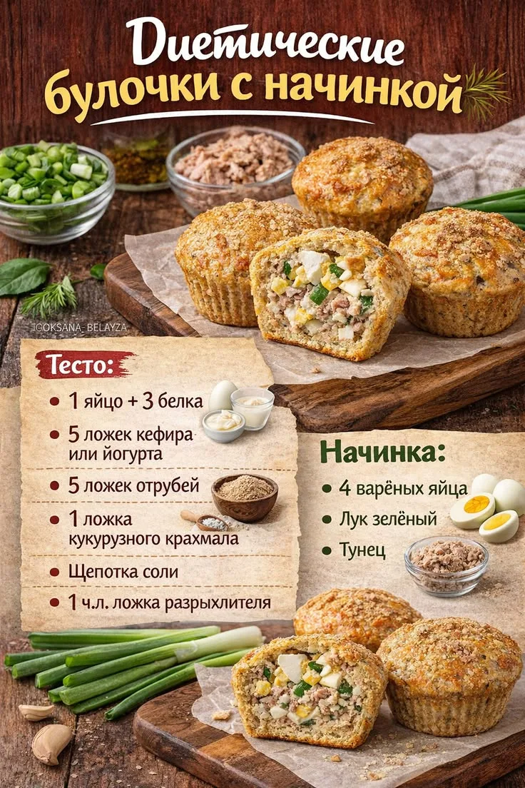 ▪️Диетические булочки