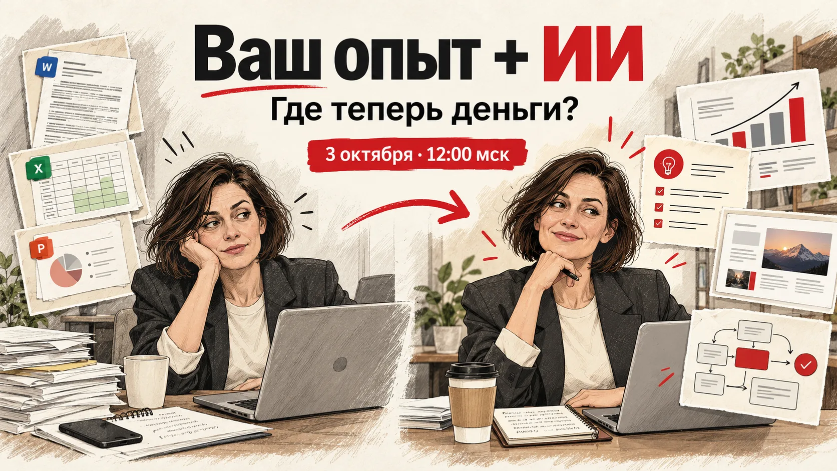 С ИИ сейчас примерно как с калькулятором в девяностых: сначала удивляет, потом внезапно...