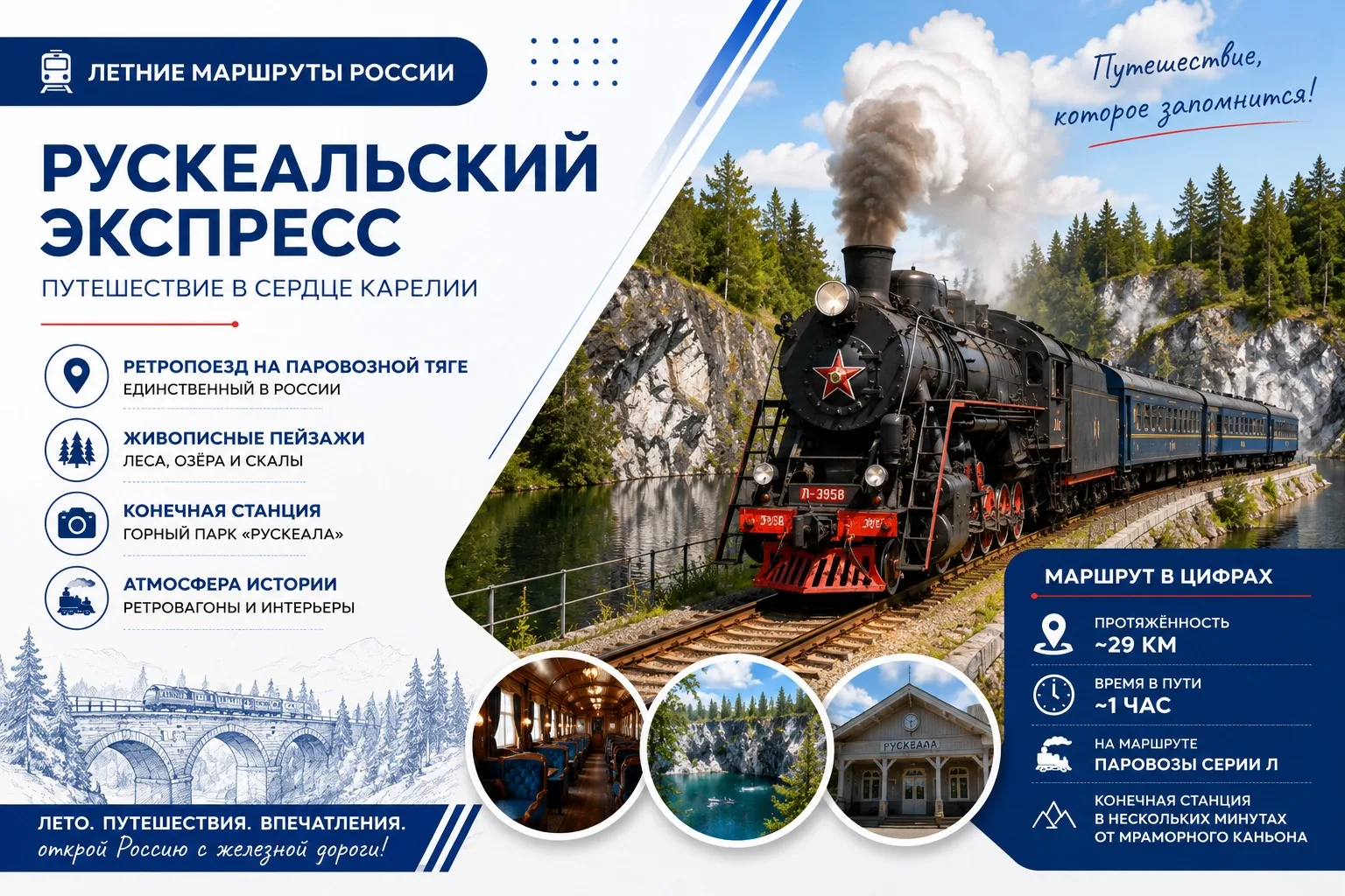 🚆 Летние маршруты России

Продолжаем знакомиться с самыми красивыми железнодорожными направлениями 