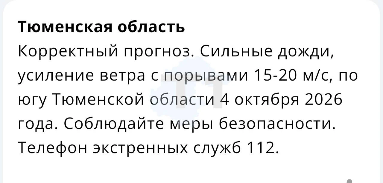 В Тюмень тоже скоро нагрянет зима.