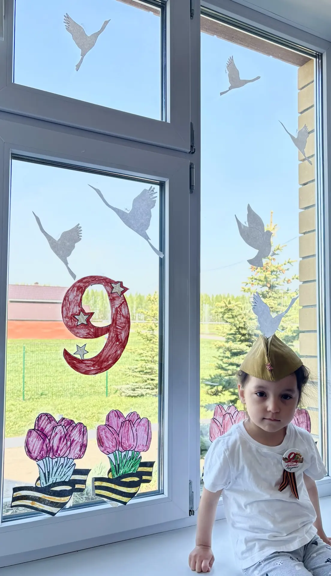 #ОкнаПобеды
#ҖиңүБәйрәме
#МЫПомнимМЫгордимся
#ПраздникПобеды
#ДетскийСадСандугач
#ГодДошкольногоОбра