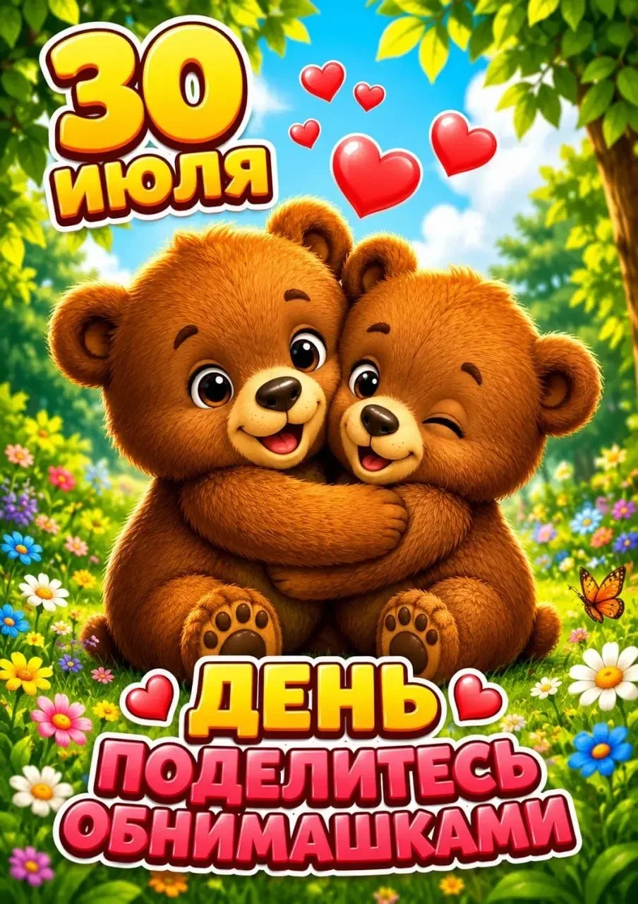 ✨ С День 👉  Поделись обнимашками! 💐