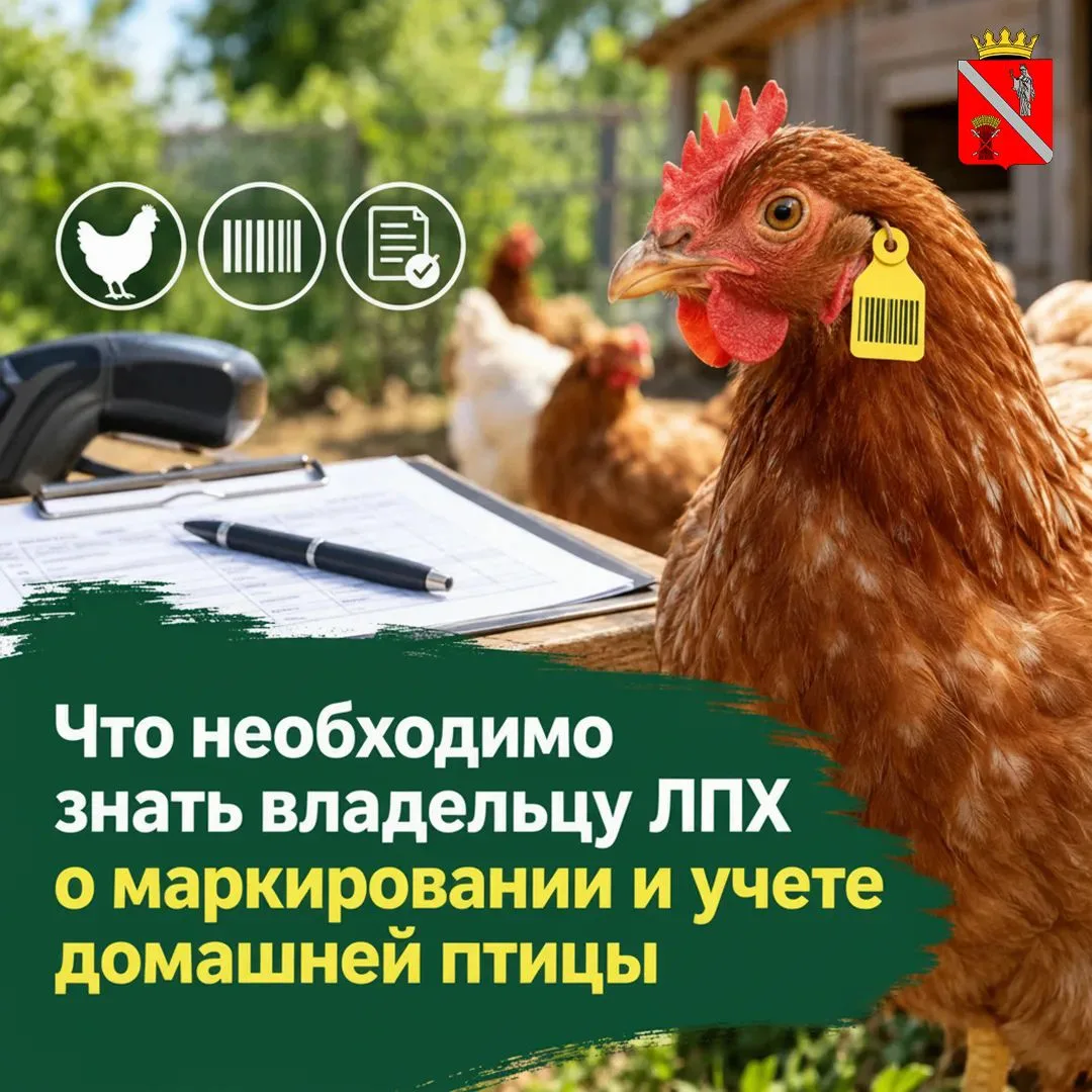 🐔С 1 сентября 2026 года наступил срок маркирования и постановки на государственный учё...