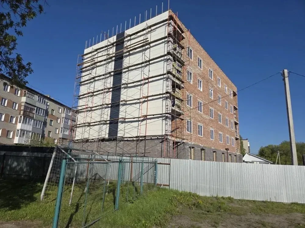 ❇️В ЖК на Макарова идут работы по монтажу навесного вентилируемого фасада, утеплению кр...