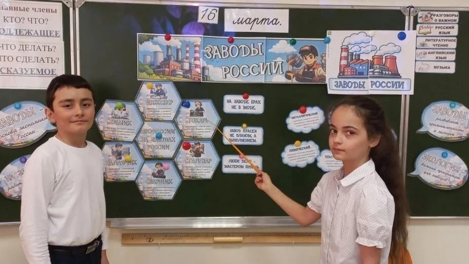 ✅ 16 марта 2026 года тема внеурочных занятия "Разговоры о важном" -  🏬 Заводы России 🏭  ❗Порой мы не