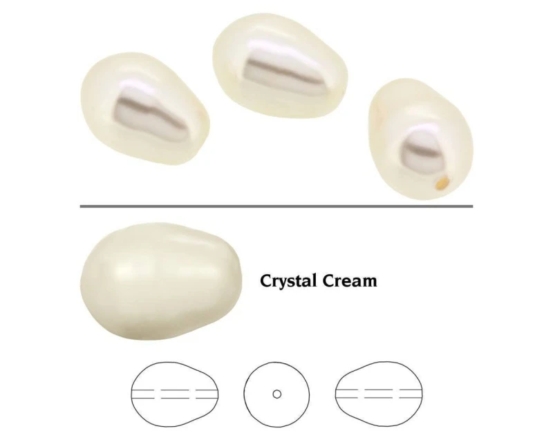 Жемчуг 5821 Cream 11x8 мм
