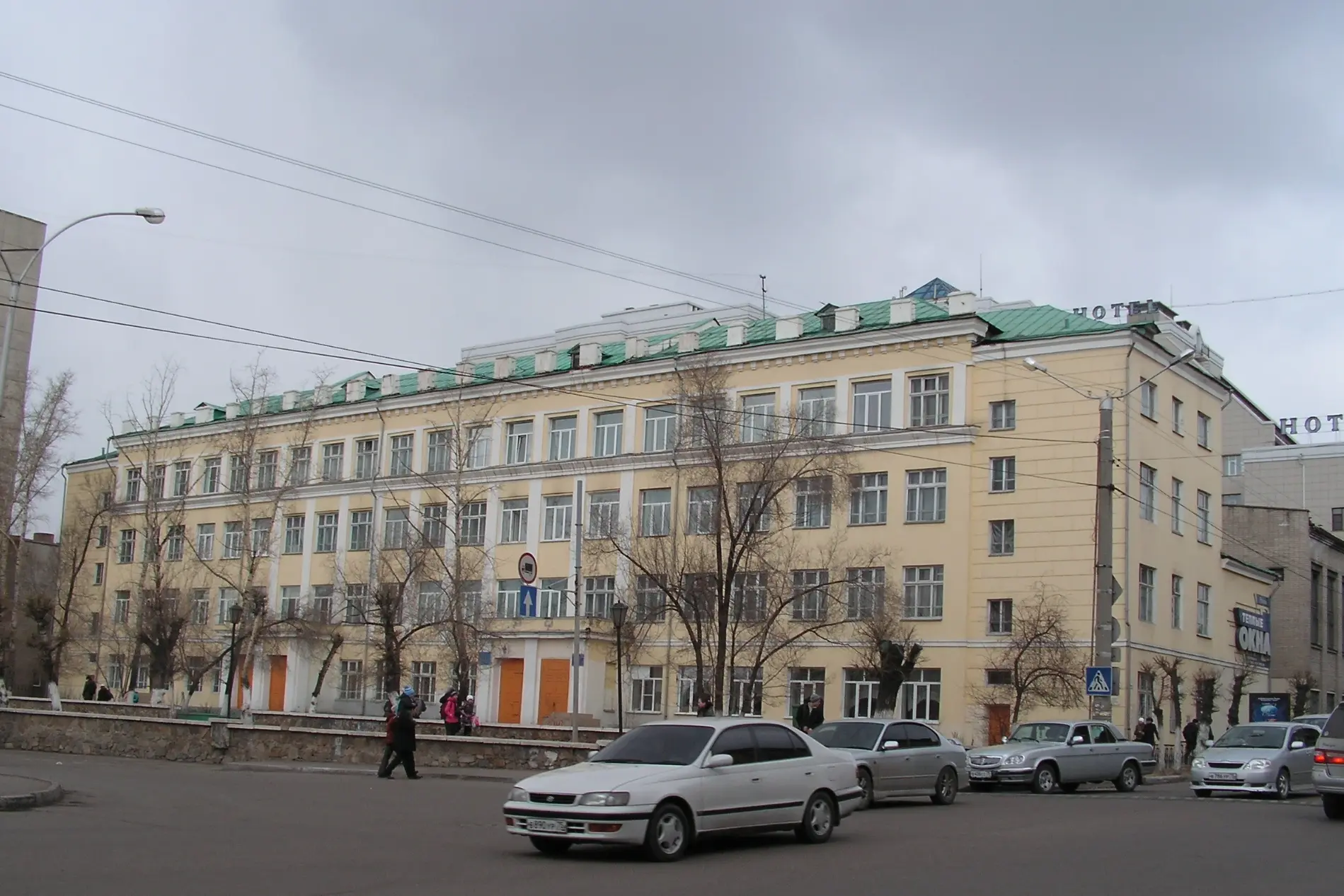 г. Чита. Здание школы № 4, в котором в годы Великой Отечественной войны размещался эвакогоспиталь N 