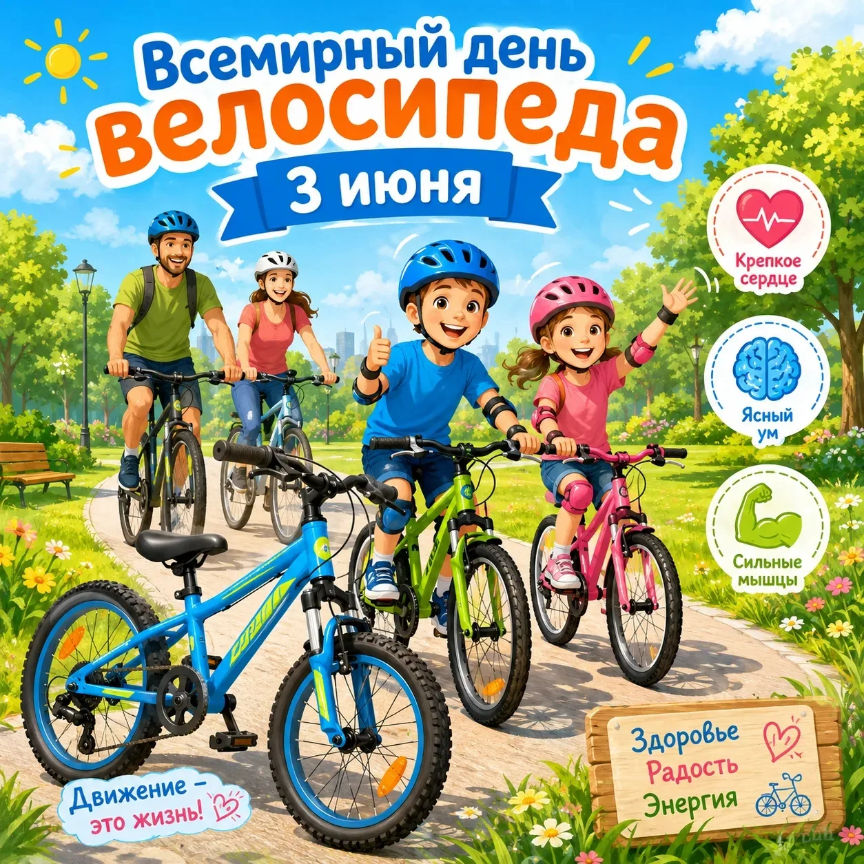 🚲3 июня — Всемирный день велосипеда!