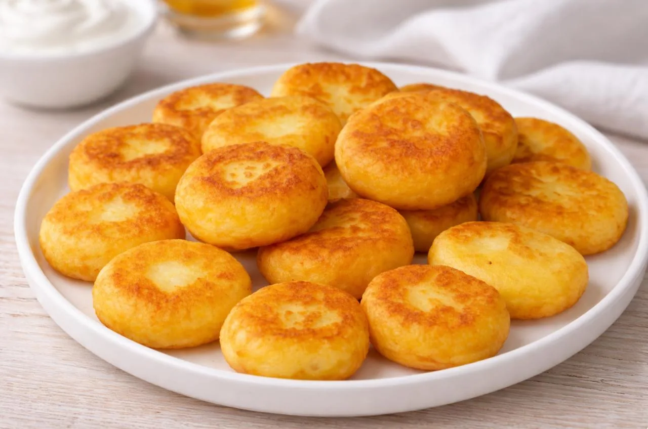 🥔 Всего 2 картофелины — и ужин готов Хрустящие картофельные лепёшки на сковороде. Без духовки, без з