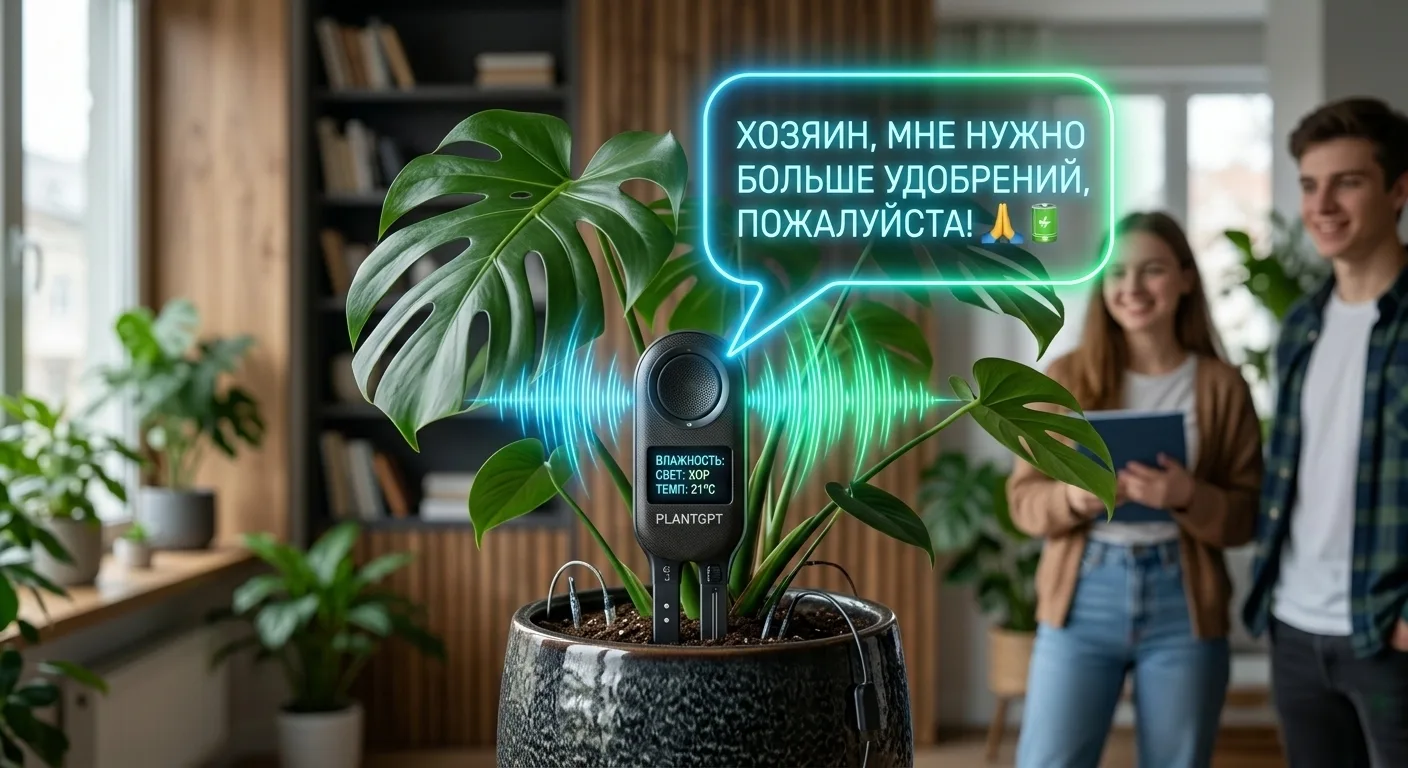 🌱 Твой фикус заговорит: ИИ превращает растения в собеседников  ​Забудь про увядшие орхидеи и муки со