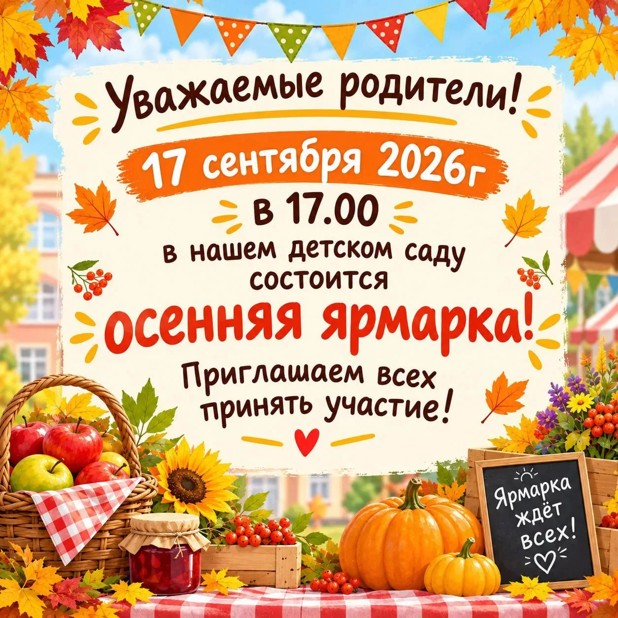 🍂 Уважаемые родители!
