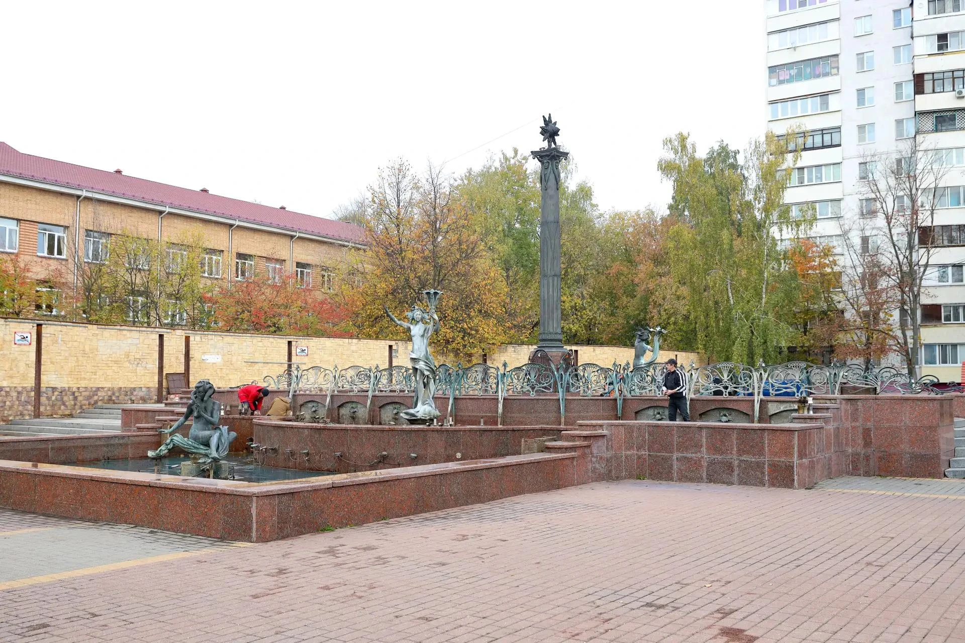⛲ Фонтаны Раменского уходят на «зимние каникулы»! ❄️