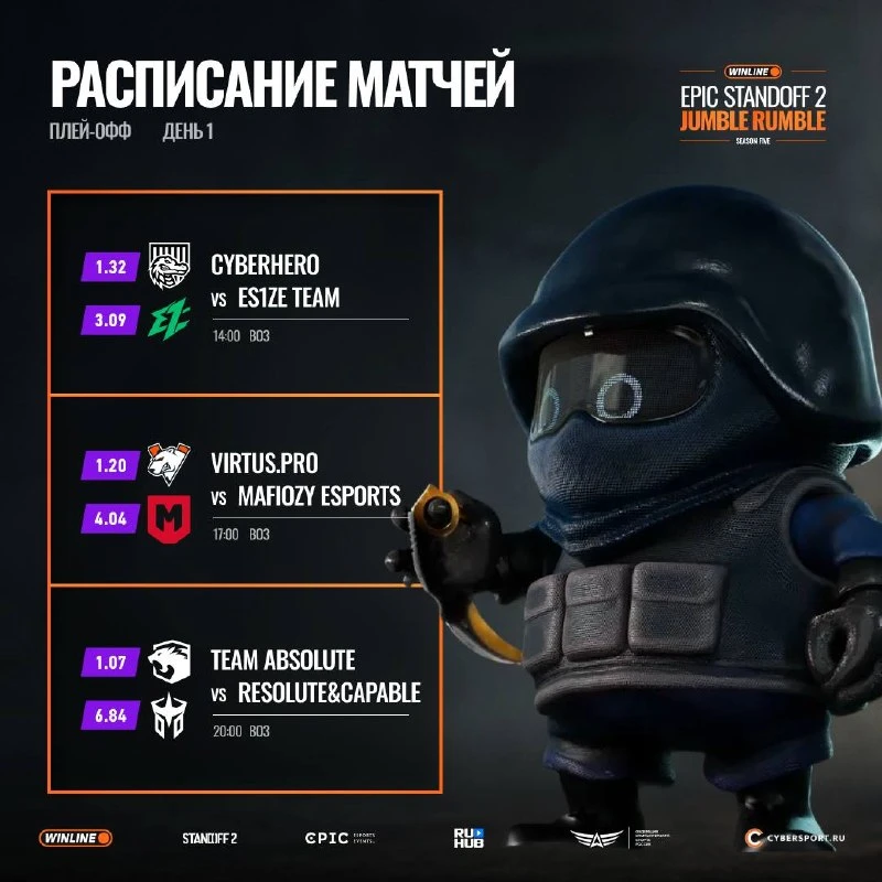 👀 Все готовы? Наступил первый день плей-офф!