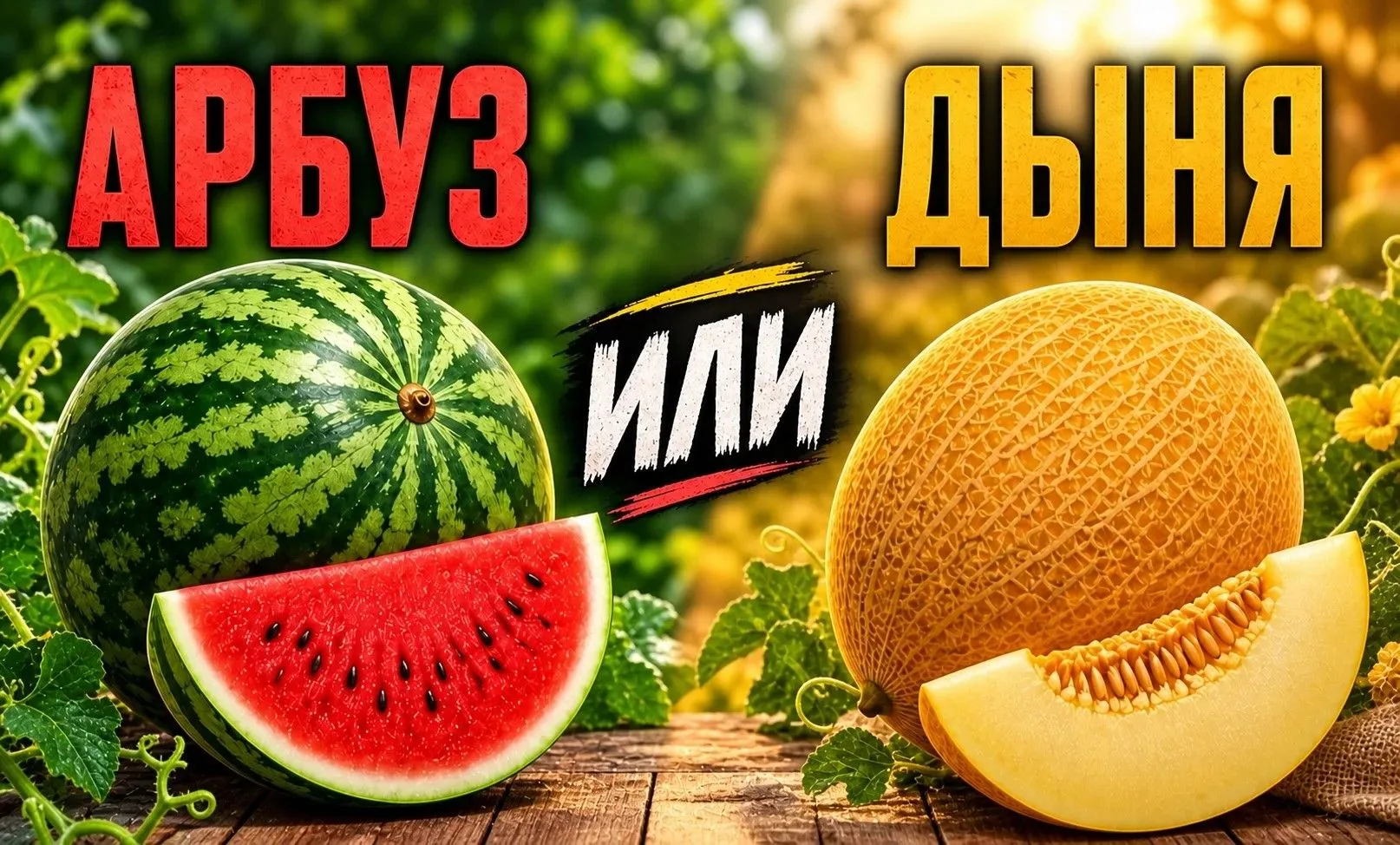 АРБУЗ против ДЫНИ: кто завоюет титул короля августа? 👑