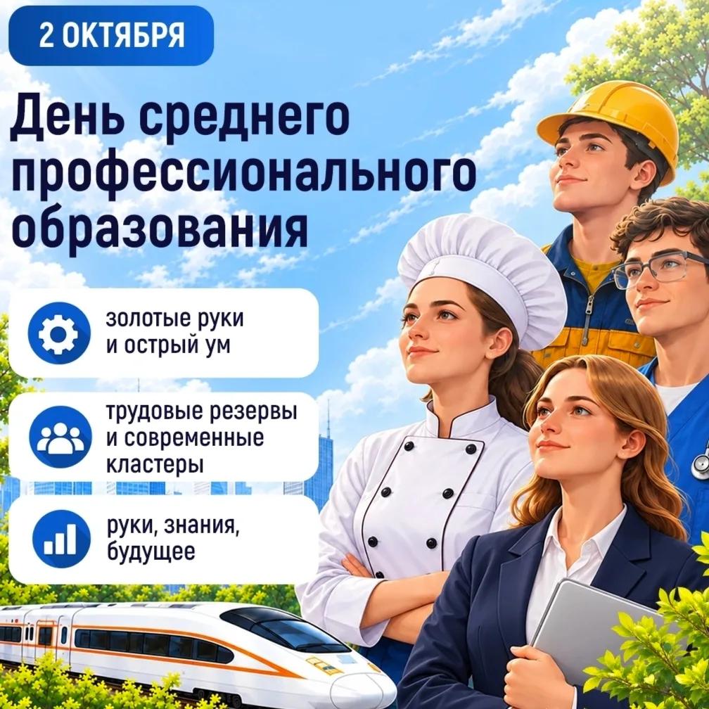 2 октября — День среднего профессионального образования!