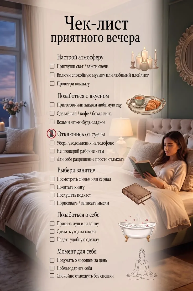 Дорогие мои! 🙏 Надеюсь, вы позволите себе приятно провести вечер.