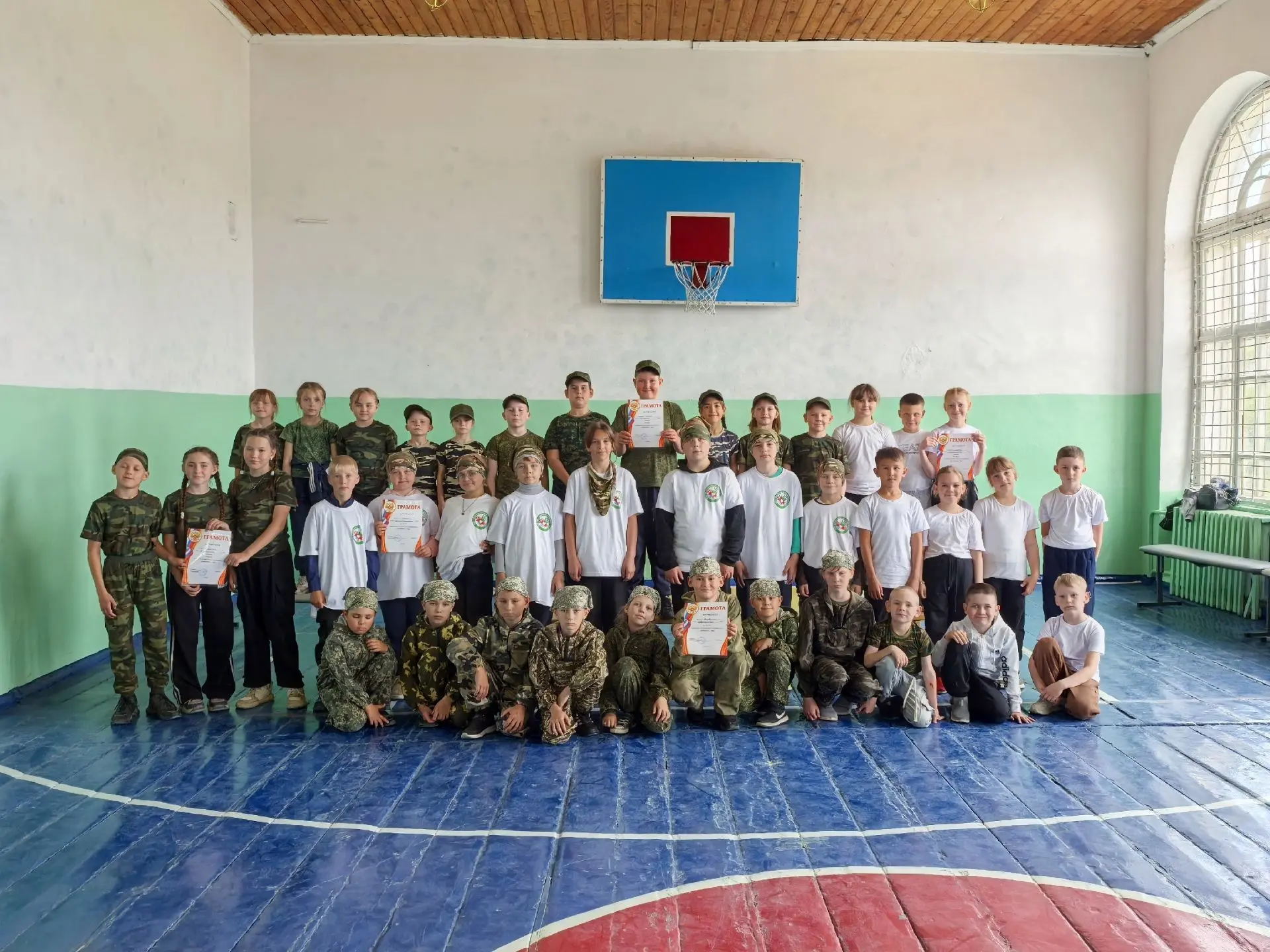 13 мая в МОУ «Сростинская СОШ» прошла районная детская военно-спортивная игра «Зарничка...