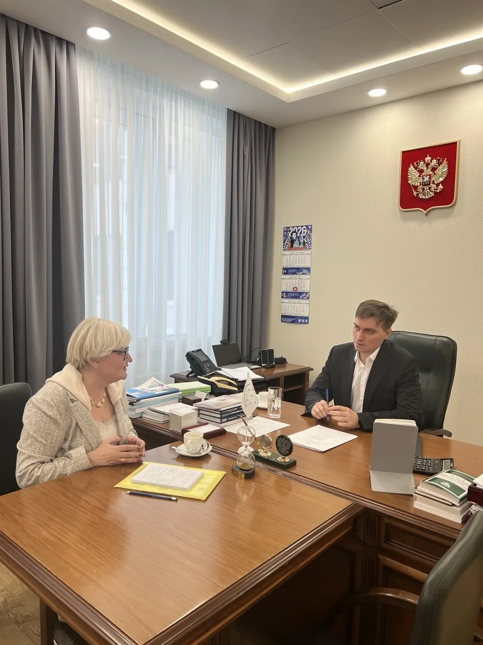 Работаю в Москве, провела несколько встреч в Министерстве просвещения России.   📖С заместителем мини