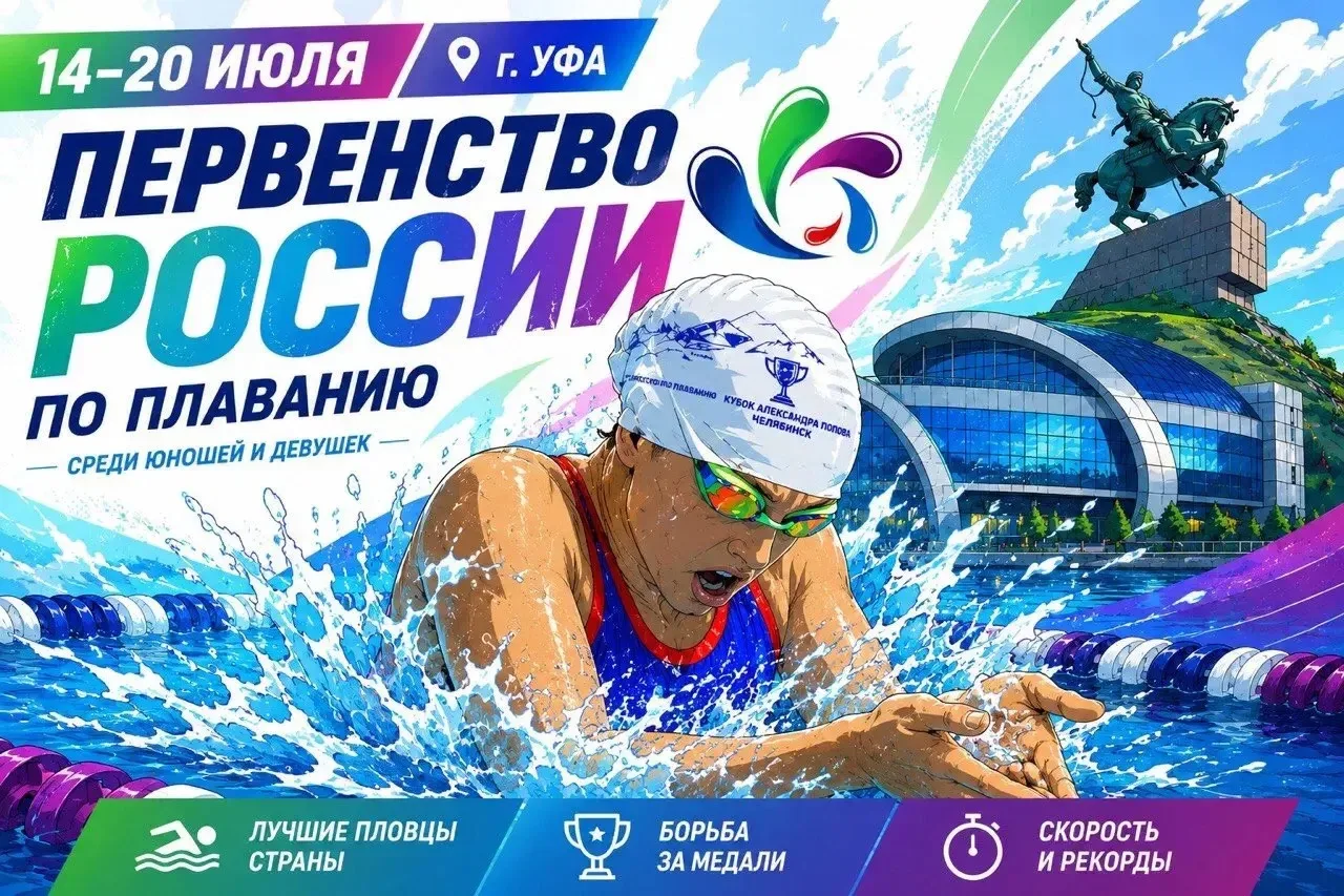 Наша звездочка на Первенстве России! ✨🏊‍♀️

В Уфе, в Центре спортивной подготовки им. Римы Баталово