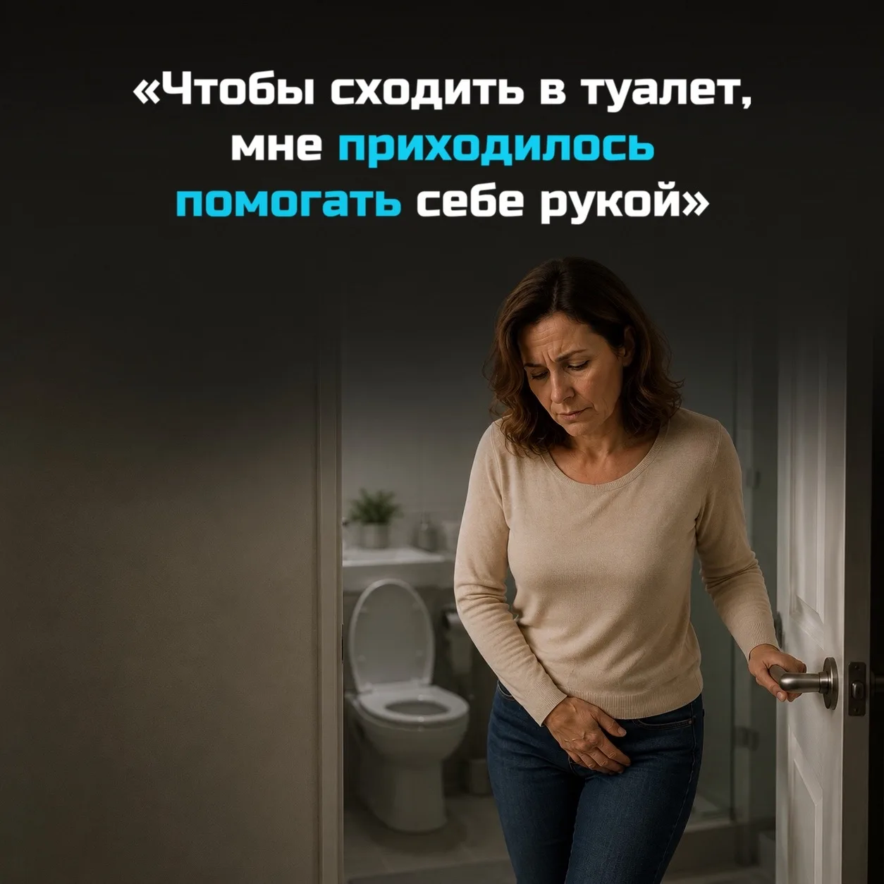 «Чтобы нормально сходить в туалет, мне приходится помогать себе рукой».