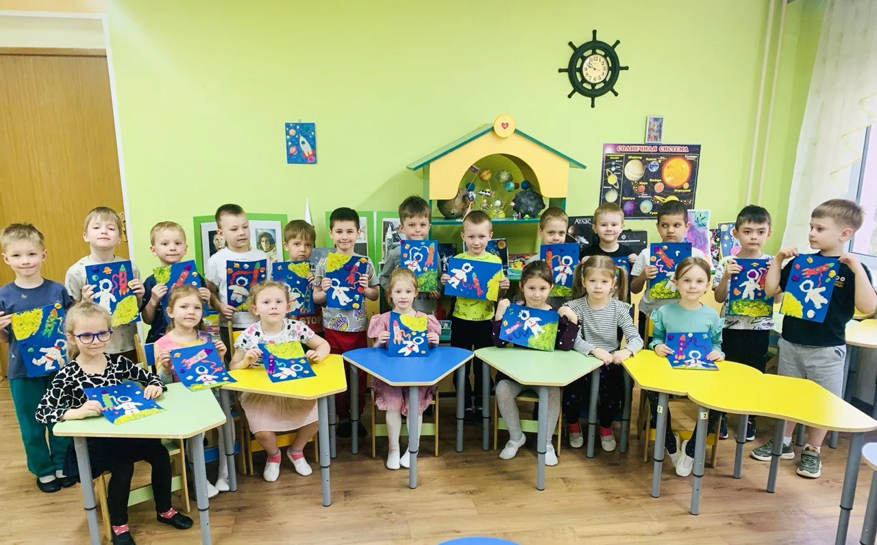Как дошколята побывали в космосе 🚀  📣 В преддверии Дня космонавтики в дошкольном отделении прошли по