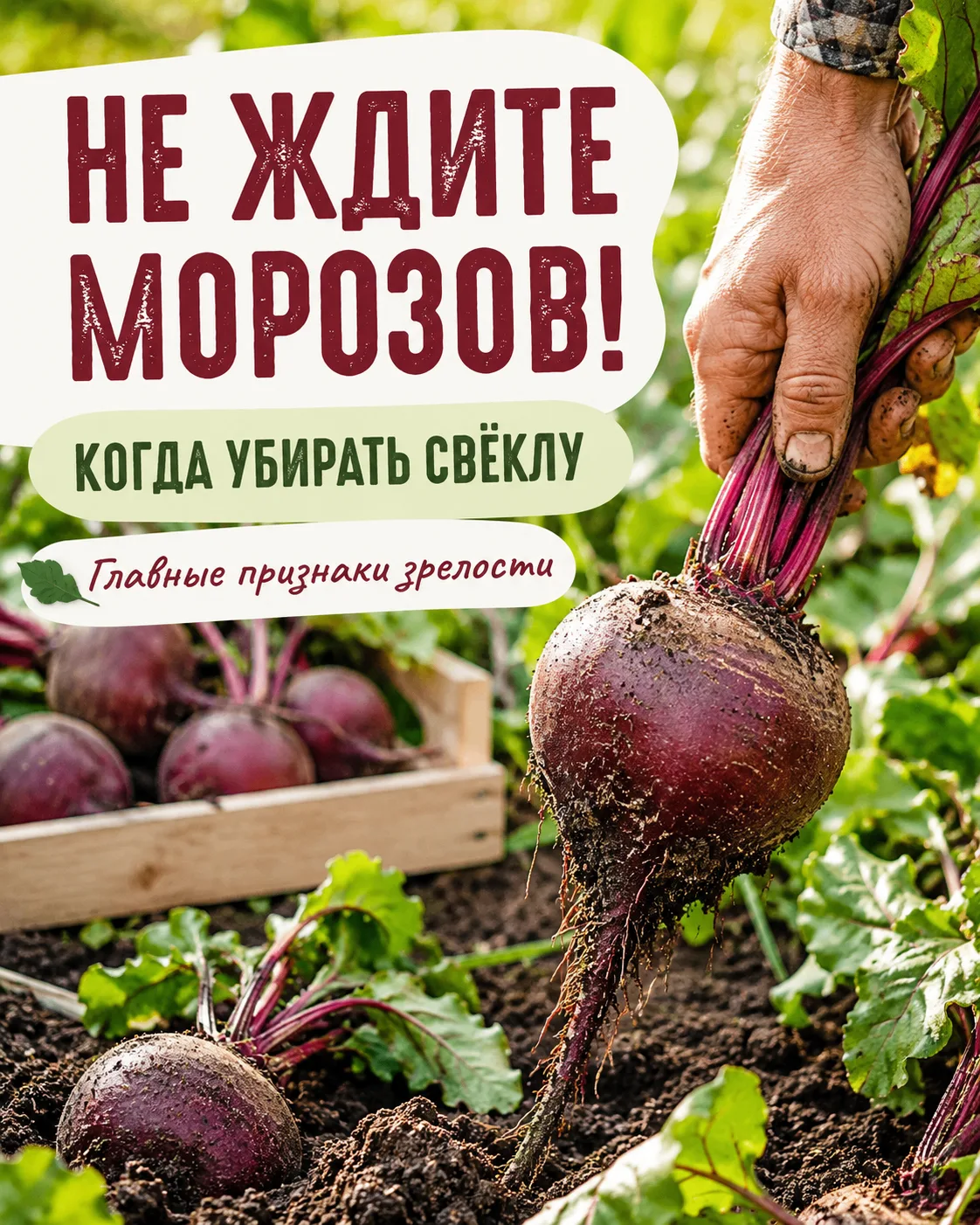 Когда убирать свёклу? Главное — не ждать морозов 🍠