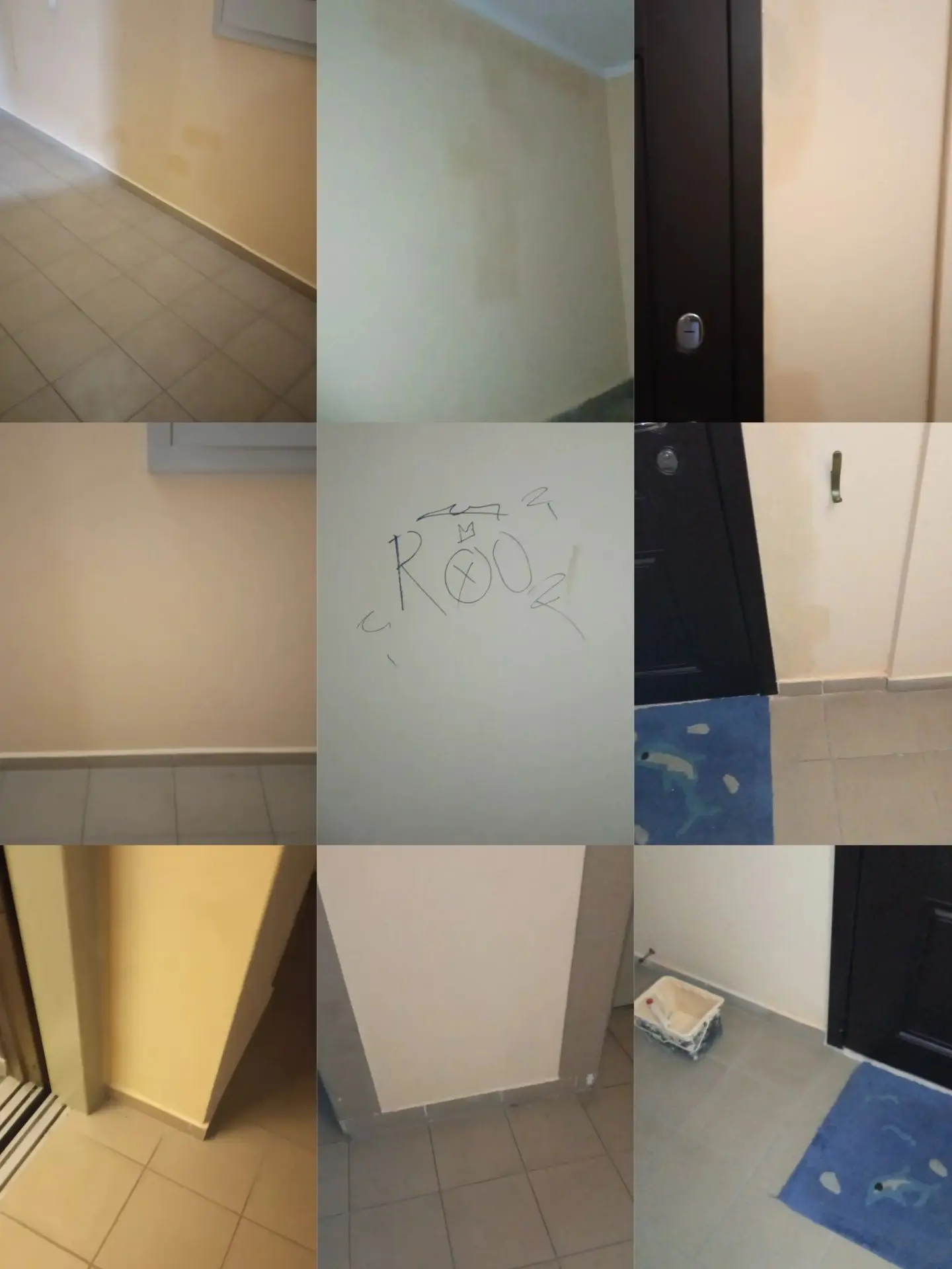 🏠 Г. Калининград 
Ул. Шахматная, д. 2, подъезд 3 
✅ Частичная покраска стен в подъезде