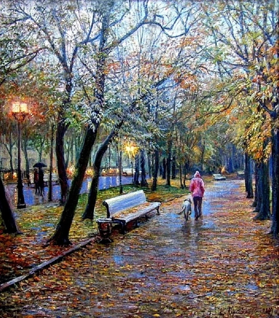 Я тихо радуюсь дождю,